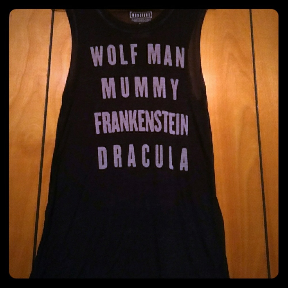 *SOLD*NWOT Halloween Monsters Tank Top